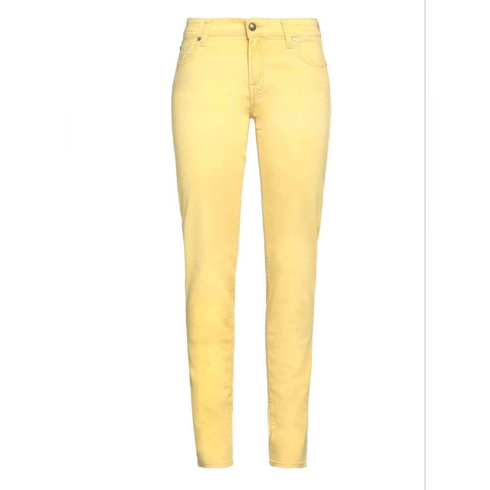 Womens Jacob Cohen Low Rise Skinny Jeans, Handmade In Italy, Marigold, Size 30